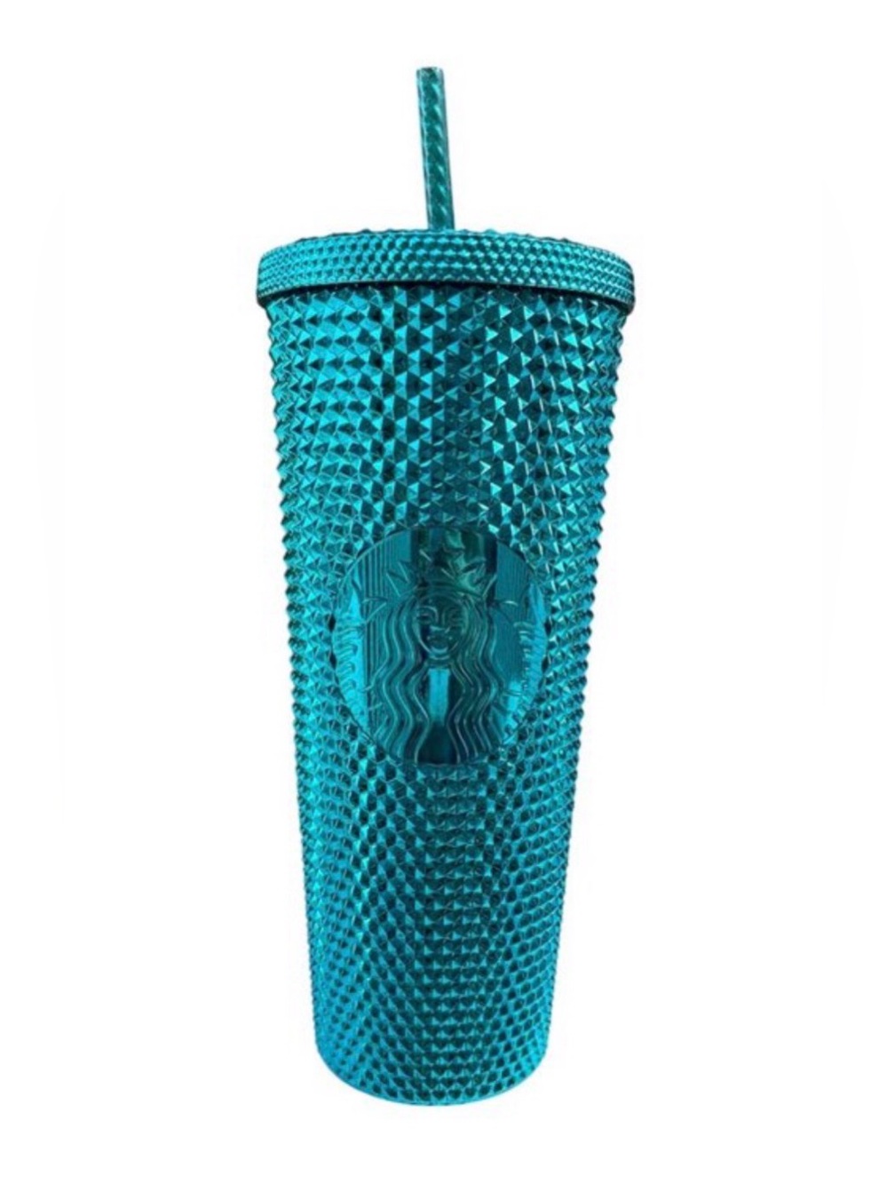 🌟 Starbucks Tumbler Teal Splash Bling • 24oz Venti • Summer 2023 Collectible